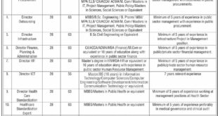 Jobs in Government of Khyber Pakhtunkhwa Project Management And Implementation Unit Health Department
